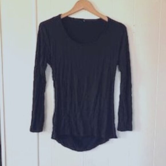 Scoop Neck Open Back Yoga Top - Picture 1 of 3